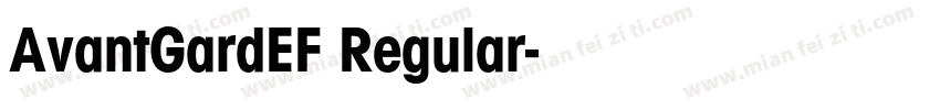 AvantGardEF Regular字体转换